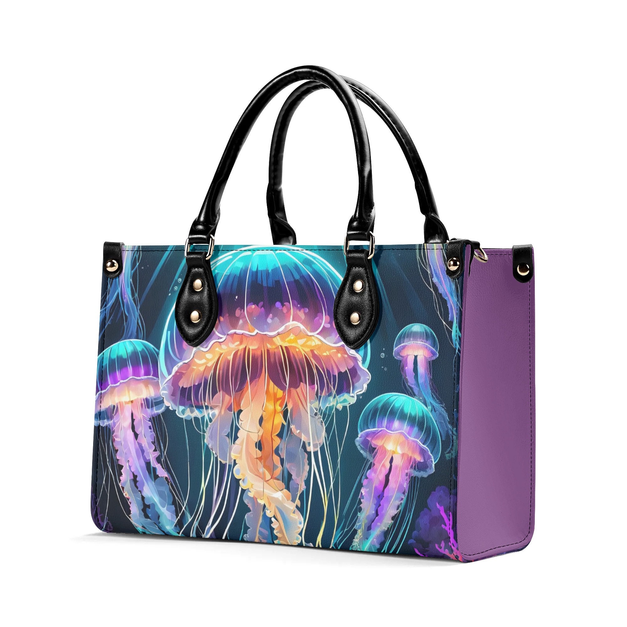 Jellyfish Leather Bags, Animal lover Gift