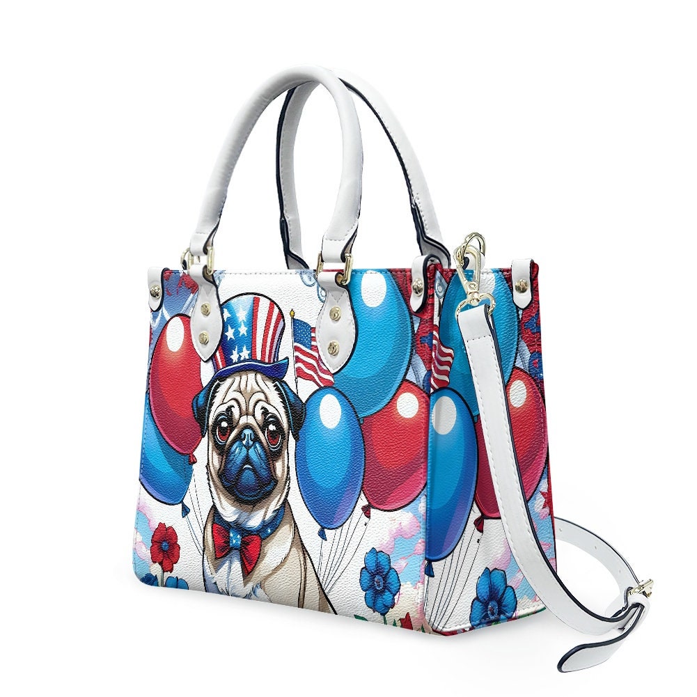 Pug bag Leather Bags, Dog Lover Gift