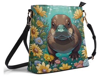 Platypus PU-emmertas voor dames, schoudertas