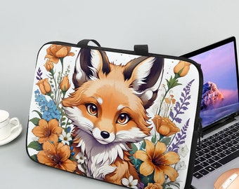 Bolsa para computadora portátil Fox - Bolsa para computadora portátil Fox, duradera, elegante y duradera, perfecta para trabajar y viajar