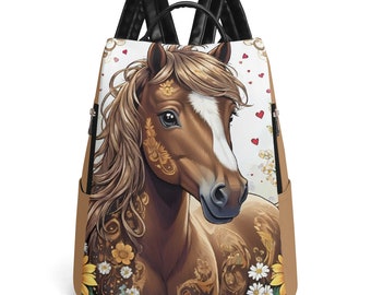 Pony Daypack Anti-theft Horse Backpack