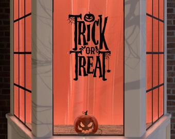 Halloween Window Stickers Decoration Wall Spooky Decal Party Black  11 Different Option
