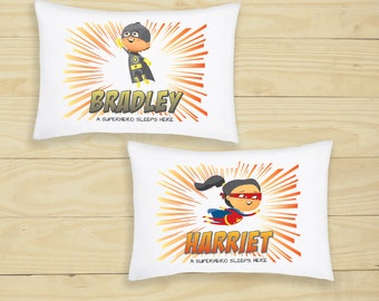 Kids pillowcase | Etsy Personalised Childrens Pillowcase