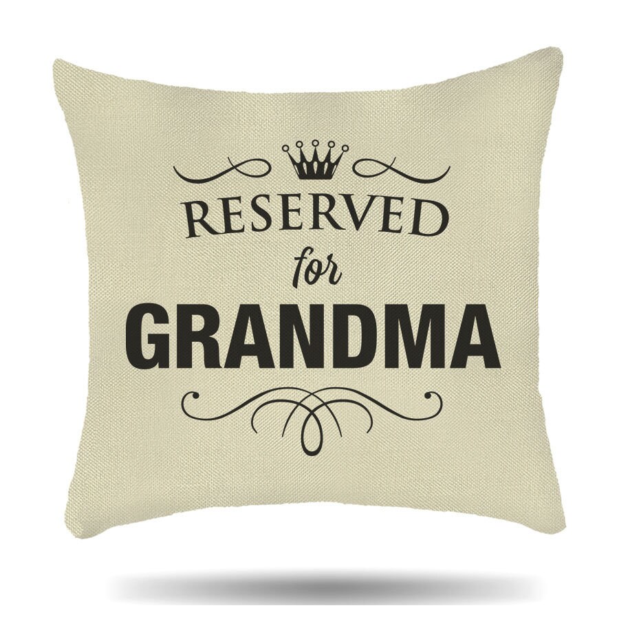 Personalised Reserved for Any Name Cushion Cover Linen Style Etsy