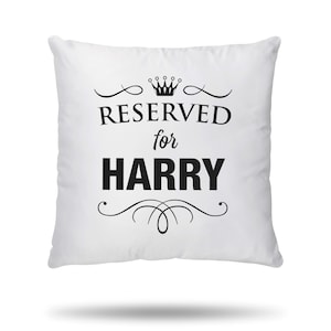 Personalizado Reservado para cualquier nombre Funda de cojín Impreso Decoración para el hogar Regalo para el Día de la Madre, Día del Padre, Abuelo, Niñera, Boda, Para mascotas