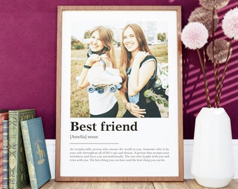 Personalized Definition Art Print – Custom Name Dictionary Wall Art for Best Friend, Mom, Dad, Sister, Family, Birthday, Anniversary Gift
