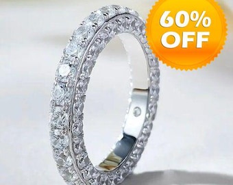 Sterling Silver 3-Sided CZ Ring, Summer Rings, Bridal Jewelry ,Cubic zirconia, CZ Jewelry, Silver Ring, wedding jewelry, bridal jewelry
