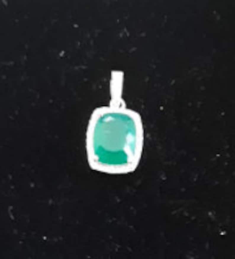 Gemstone Pendant Agate Pendant Bridal Agate Jewelry Wedding Sterling Silver Genuine Green Agate Gemstone Necklace Wedding Jewelry