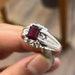 Afghani Red Ruby Mens Ring Real Ruby Ring AAA Color Natural Afghani ...