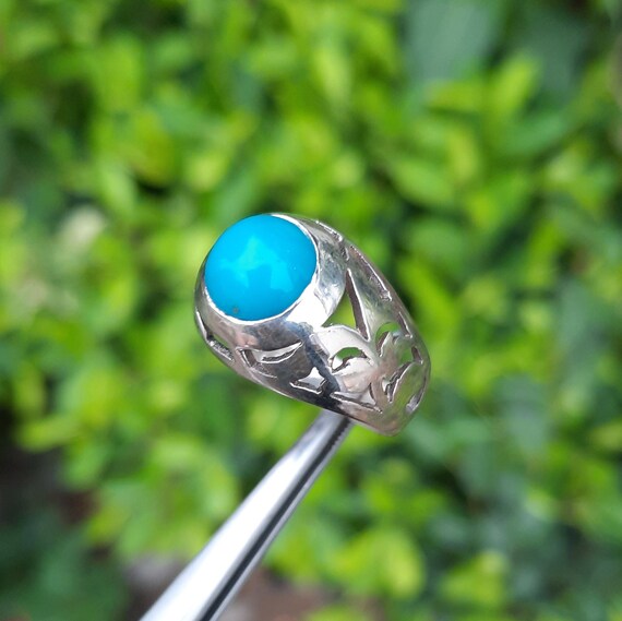 Real feroza shop stone ring