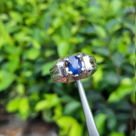 Original Ceylon Sapphire Stone Ring Real Ceylon Neelam Stone Ring Natural  Neelam | eBay