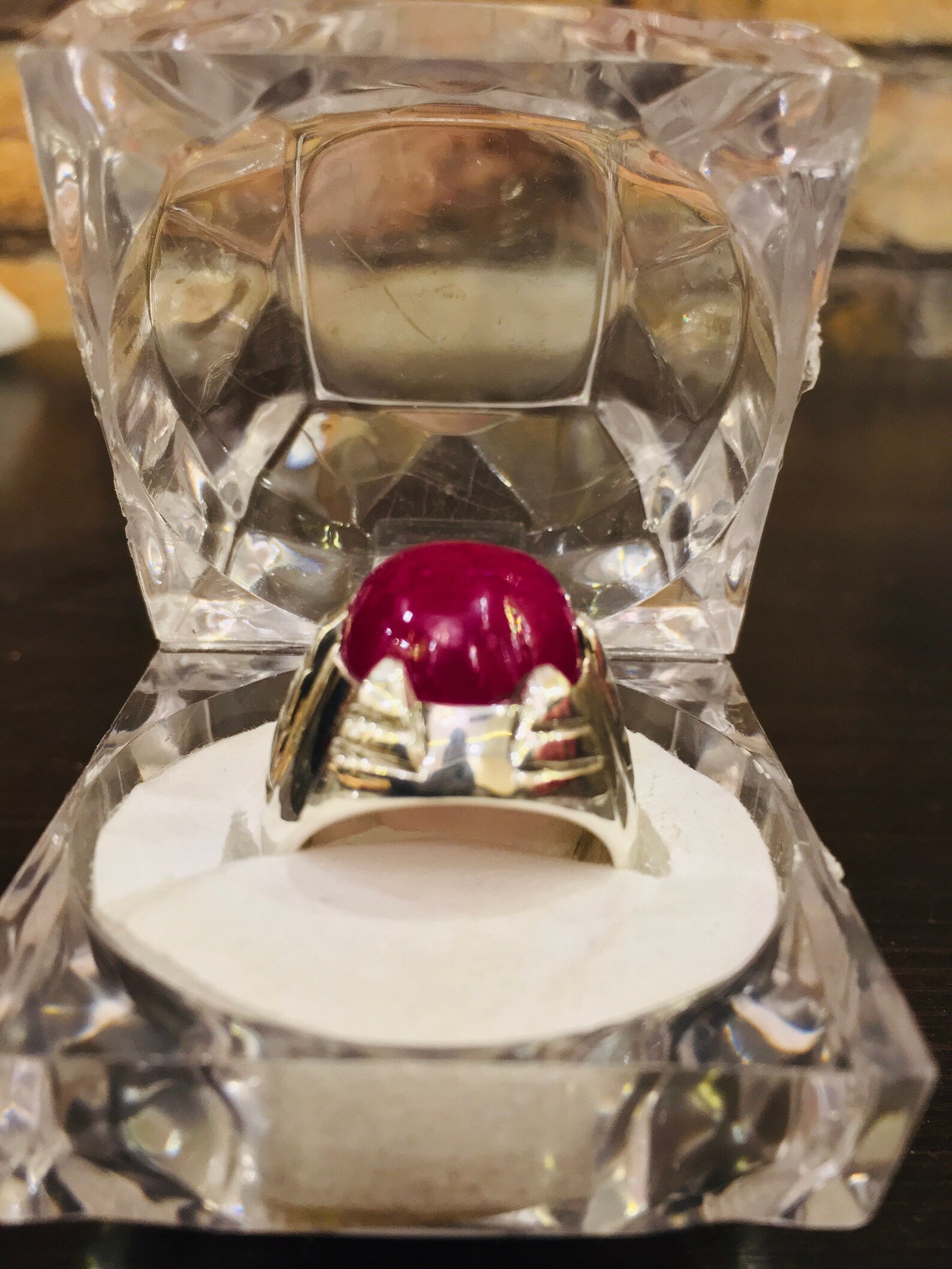 Natural Ruby Ring for Men's Original Yaqoot Stone Ring | Etsy