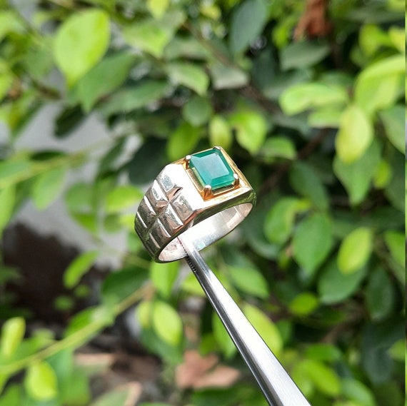 Natural Emerald Stone Ring Real Emerald Stone Ring Original Emerald Stone  Ring for Mens Emerald Swat Ring Real Emerald Zamurd Stone Ring - Etsy