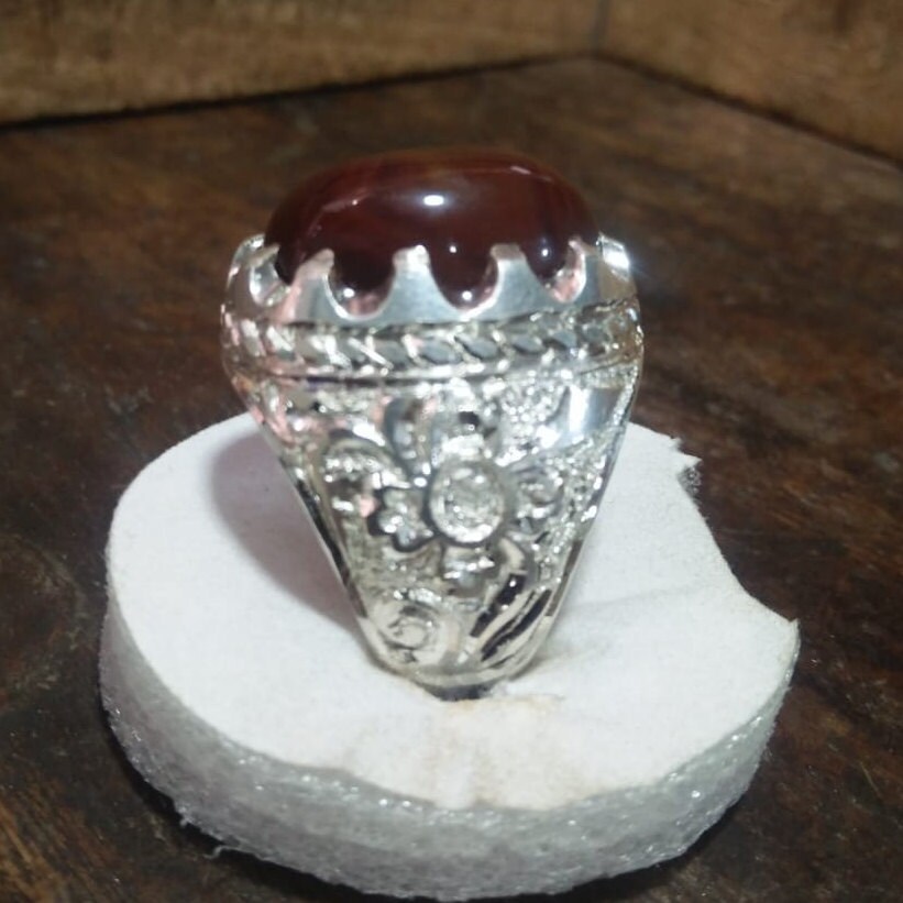 Original Sulemani Aqeeq Brown Haqeeq Akik Agate Surkh Aqeeq