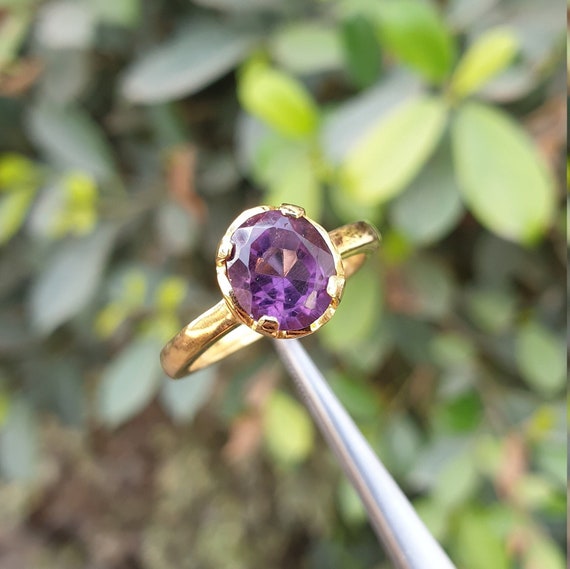 Amethyst Stone Ring Amethyst Stone Ring