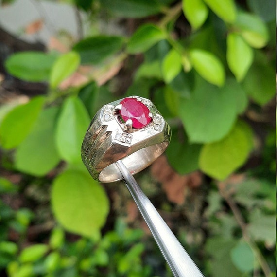 Buy Lucky Gem Single Ruby Stone Ring | Lucky Gem Single Ruby Stone Ring  Price, Benefits, Colours - Dhaiv.com