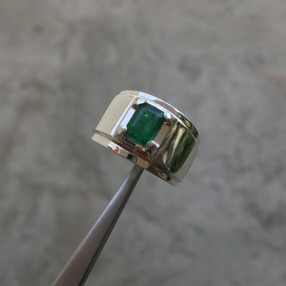 LMDPRAJAPATIS 5.00 Ct Original Emerald Panna Gold Plated Anniversary  Wedding Ring For Men And women|Amazon.com