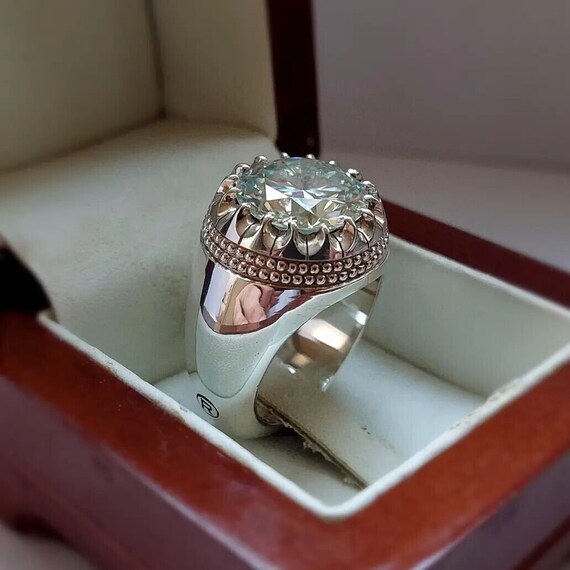 Lab Created Diamond Sterling Silver Ring Lab Grown Diamond Ring