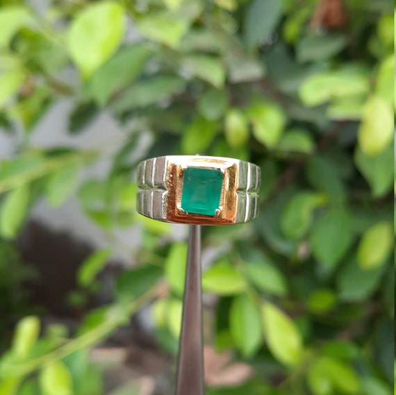 Emerald Ring, Natural Emerald Ring, Vintage Ring, May Birthstone, Emer –  Adina Stone Jewelry