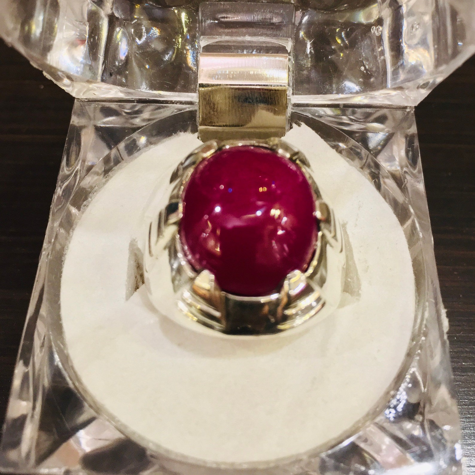 Natural Ruby Ring for Men's Original Yaqoot Stone Ring | Etsy