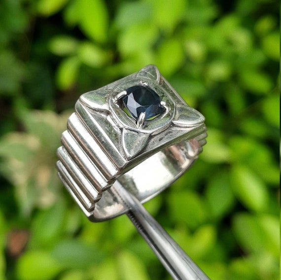 Buy World Antique Inc 6.50 Ratti Neelam Ring Unheated Natural Blue Sapphire/Neelam  Gemstone Natural Original Neelam Adjustable Silver Ring at Amazon.in