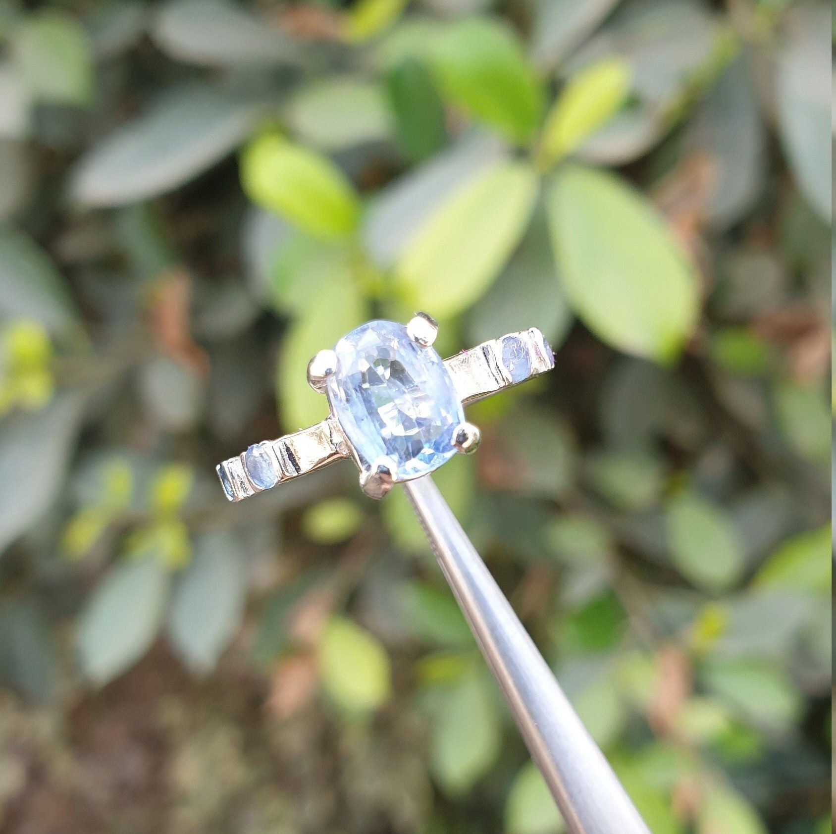 Buy 100 % Original 4 Ratti Blue Sapphire ( Neelam ) Gemstone Silver Ring  For Astrological Purpose Men & Women Online at desertcartEGYPT