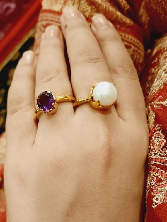 Amethyst Stone Ring Amethyst Stone Ring