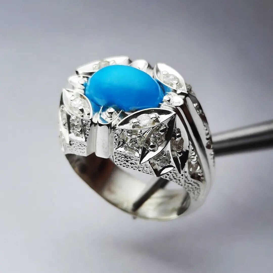 Original Neeshapuri Feroza Sterling Silver Ring Valentine Gift Real ...