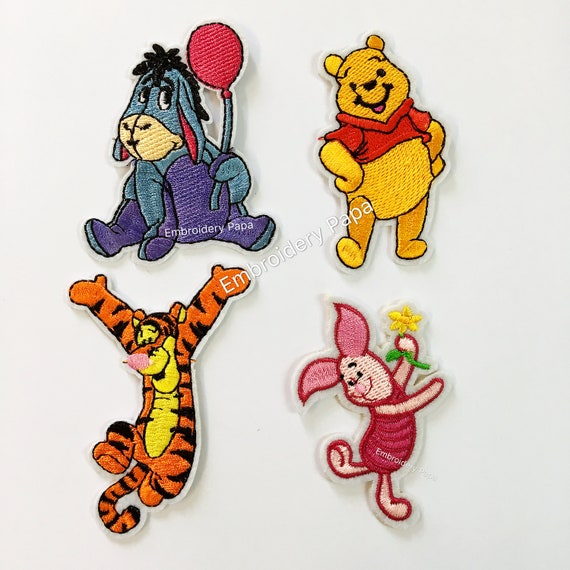 Pooh BEAR /& PIGLET Embroidered Iron-on Patch