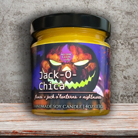 Jack O Chica Five Nights At Freddy S Inspired Soy Candle Etsy Israel