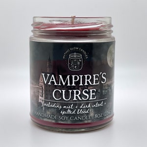 Vampire's Curse | Dungeons and Dragons Inspired Soy Candle or Wax Melt | Tabletop Game Candle | Tabletop Game Gift | Halloween | Horror Gift