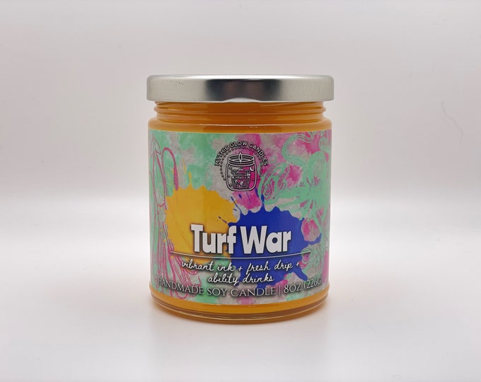 Turf War | Splatoon Video Game Inspired Soy Candle or Wax Melt | Video Game Candle | Video Game Gift | Gamer Candle | Splatfest
