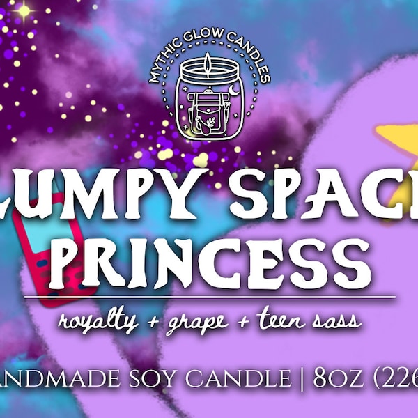 Lumpy Space Princess | Adventure Time Inspired Soy Candle or Wax Melt | Cartoon Candle | Cartoon Gift
