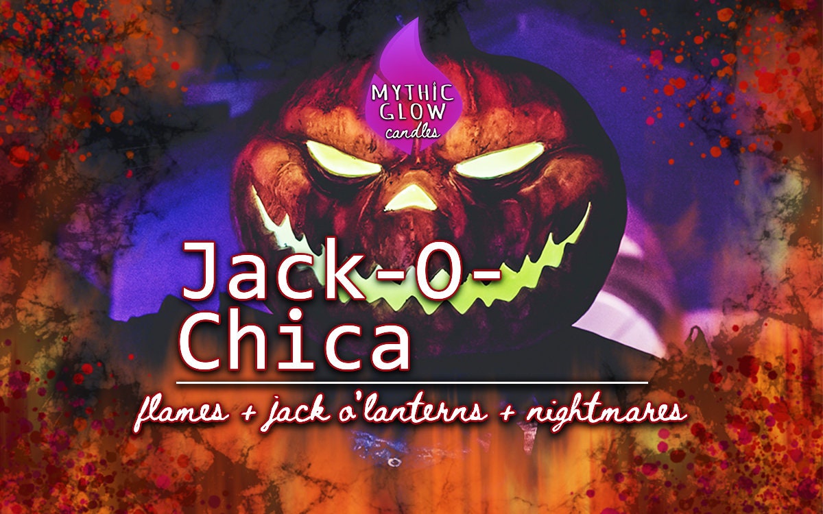 Jack O Chica Five Nights At Freddy S Inspired Soy Candle Etsy