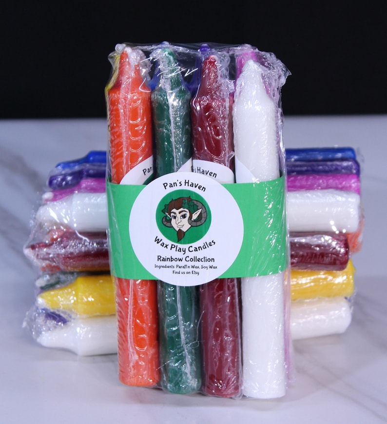 Body Safe Wax Play Primary 8 Pack Candle Collection Etsy