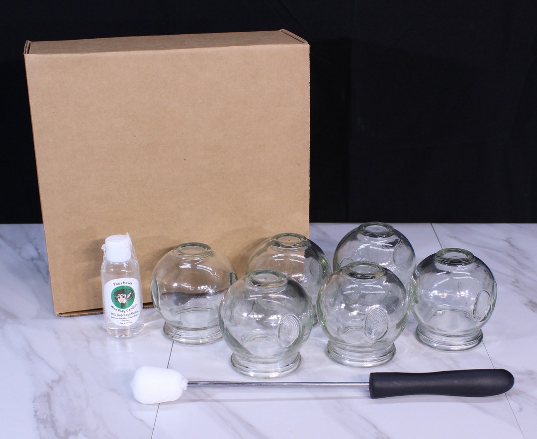 Fire Cupping Set 6 Cup Cupping Set With Blaze Rod Etsy