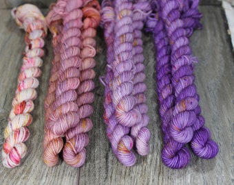 Strawberry Sorbet Sprinkles Micro Skein Fade Set Premium Sock 75/% SuperWash Merino and 25 Nylon 10 x 10g