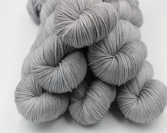 Slate,  Sock Skein 75% SuperWash Merino and 25 Nylon Hand Dyed Yarn 100g