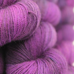 Amethyst, Sock Skein 70% Superwash Merino 20 Yak 10 Nylon 100g image 5