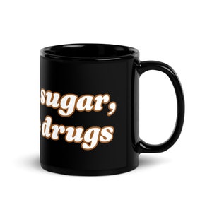 Tasse noire brillante Cold Coffee