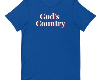 God's Country Camiseta Unisex de Manga Corta
