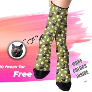 Custom Pet Photo Socks, Custom Dog Face Socks, Personalized Pet Face Socks, Custom Sock Gift for Birthday, Graduation party Fathers Day Gift