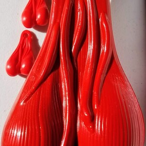 Combo rojo de una tuerca para camión de 8" y dos bolas Nutz Biker Bulls de 2"