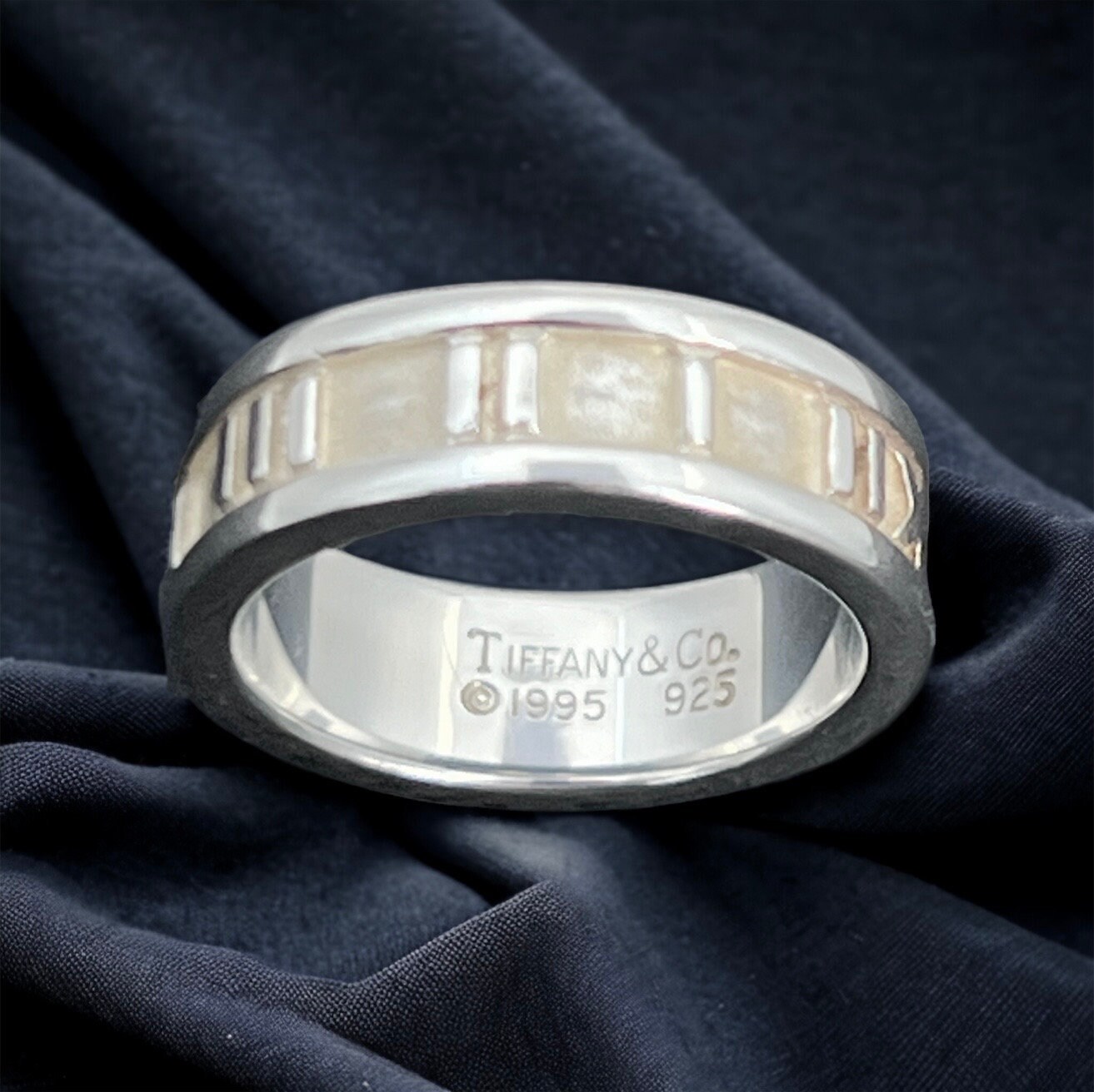Vintage Tiffany & Co Atlas Ring – Roman Numerals, UK Size K - Etsy