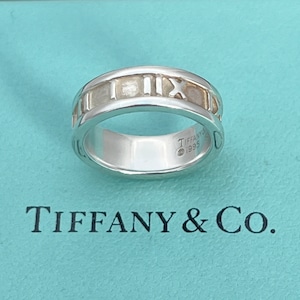 Vintage Tiffany & Co Atlas Ring – Roman Numerals, UK Size K - Etsy