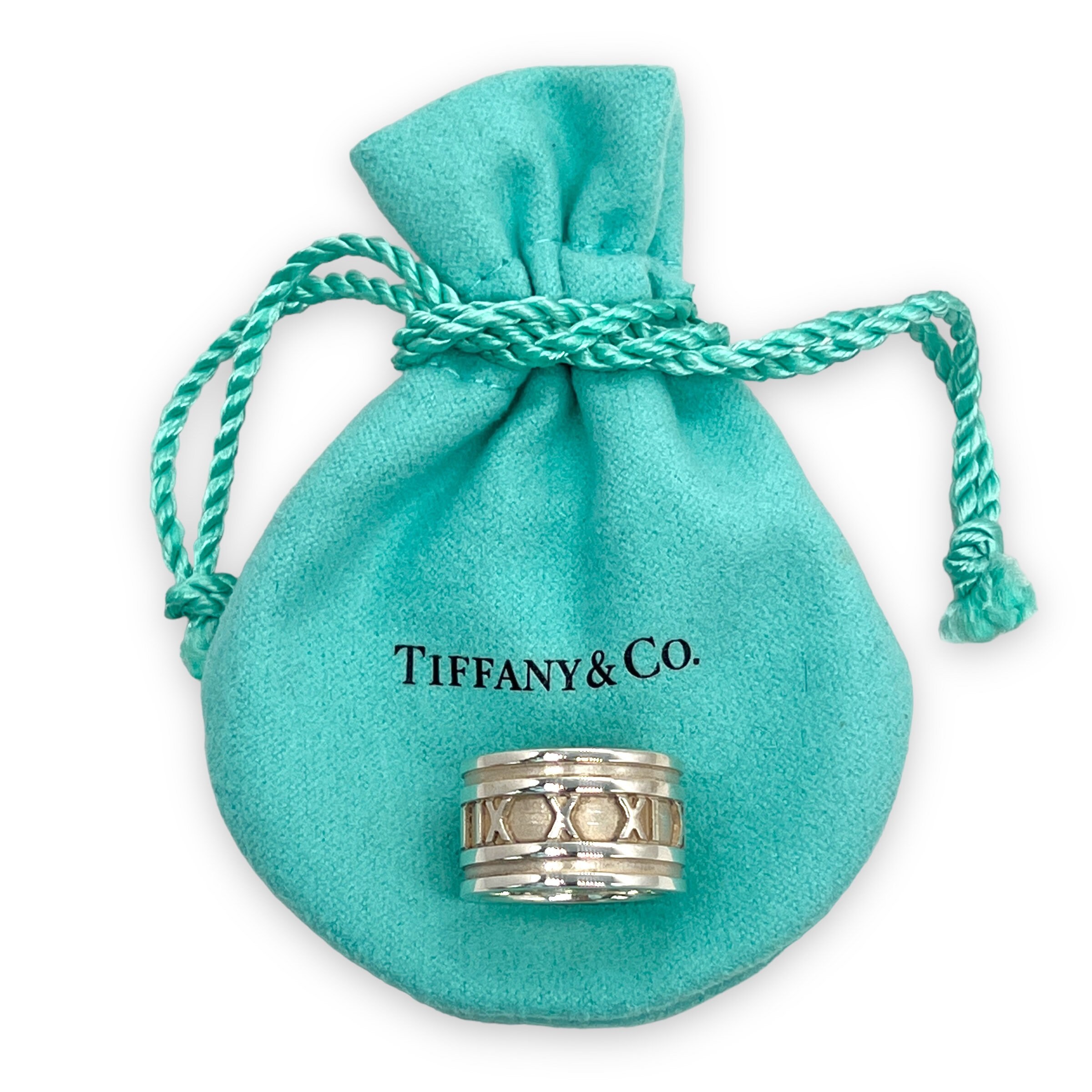 Tiffany & Co., Jewelry, Tiffany Co Vintage Atlas Roman Numeral  Ringauthentic