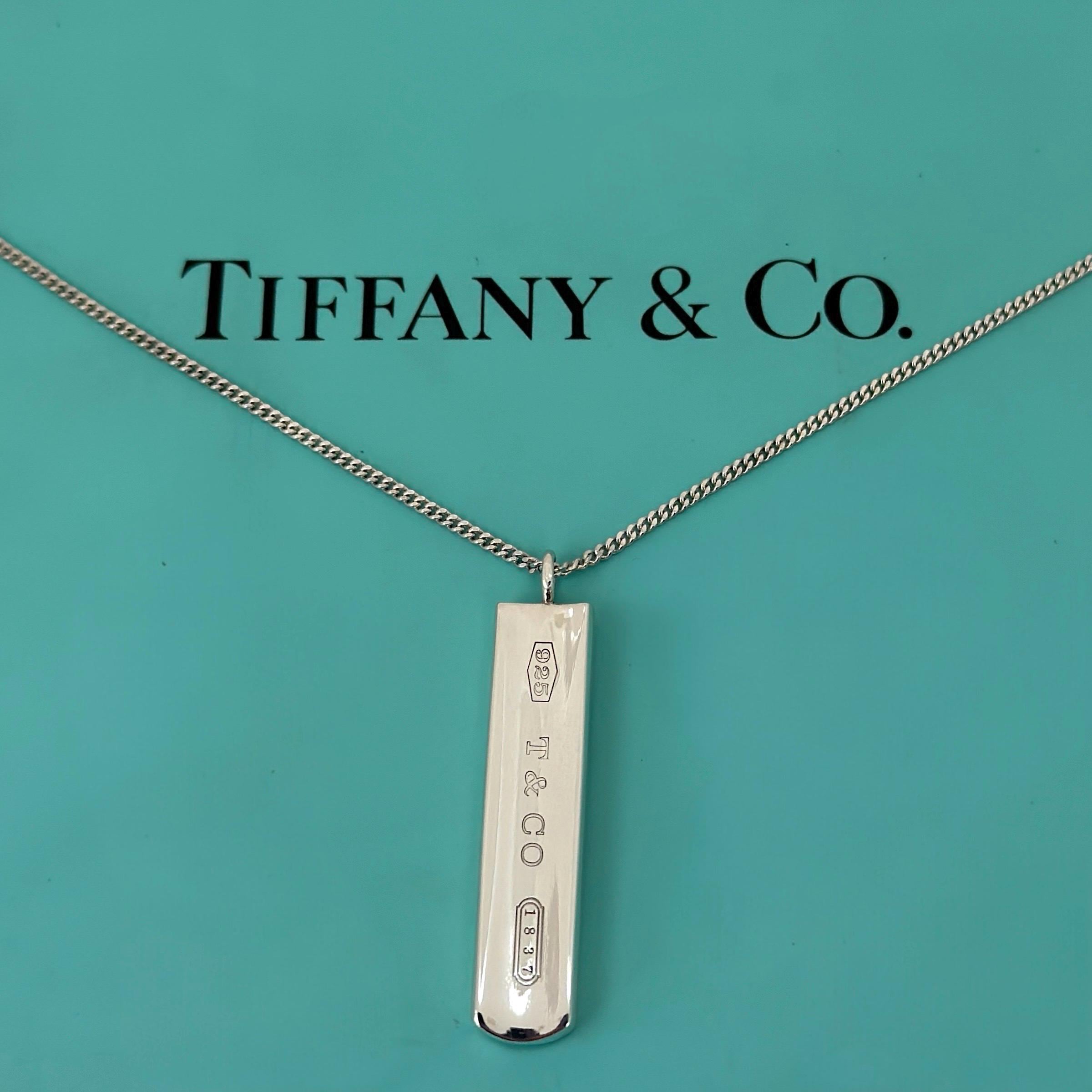 Tiffany & Co. バーネックレス Tiffanys and Co Bar Necklace - Etsy