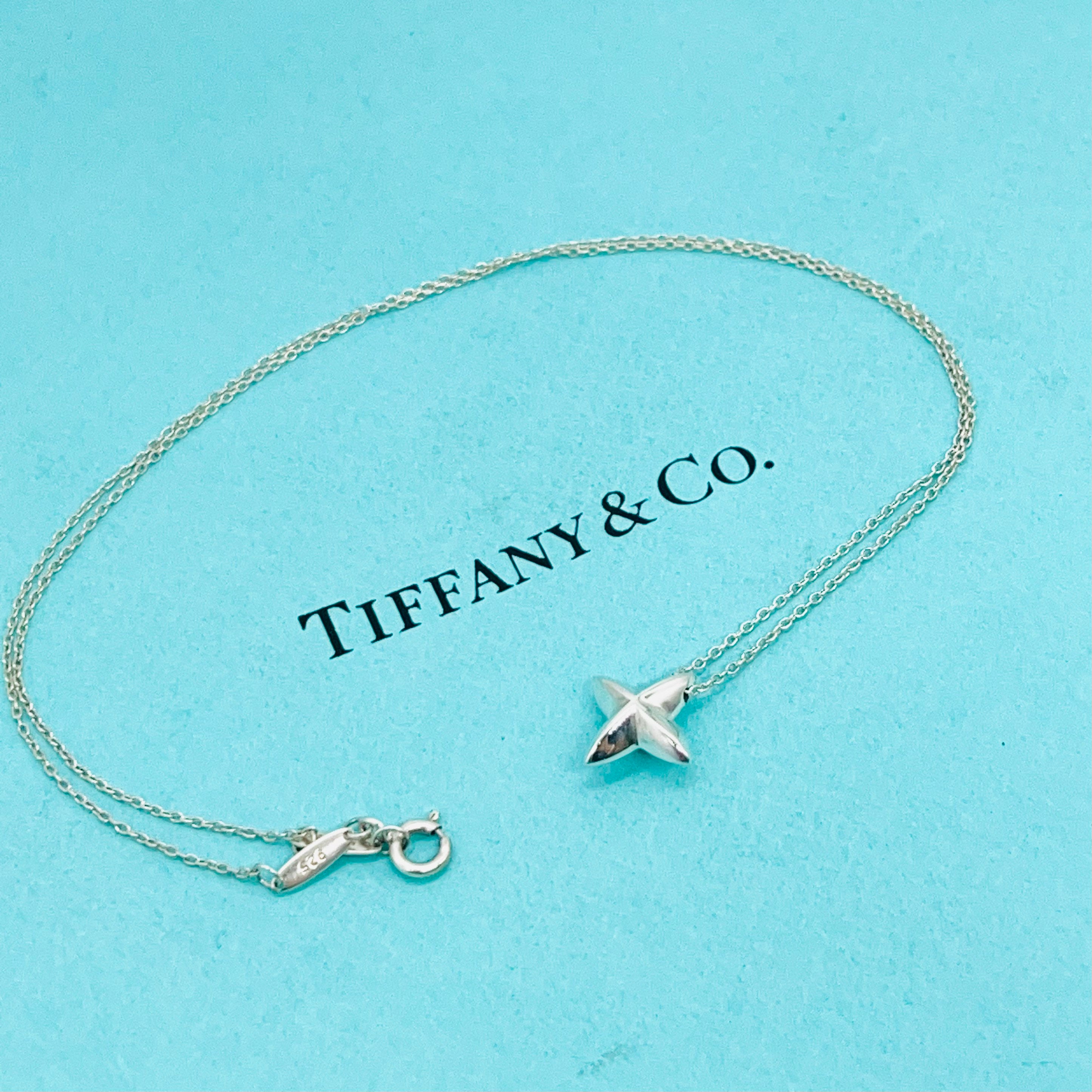 Tiffany Sirius Star Necklace Top Silver 925