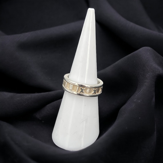 Buy Vintage Tiffany & Co Atlas Ring – Roman Numerals, UK Size K