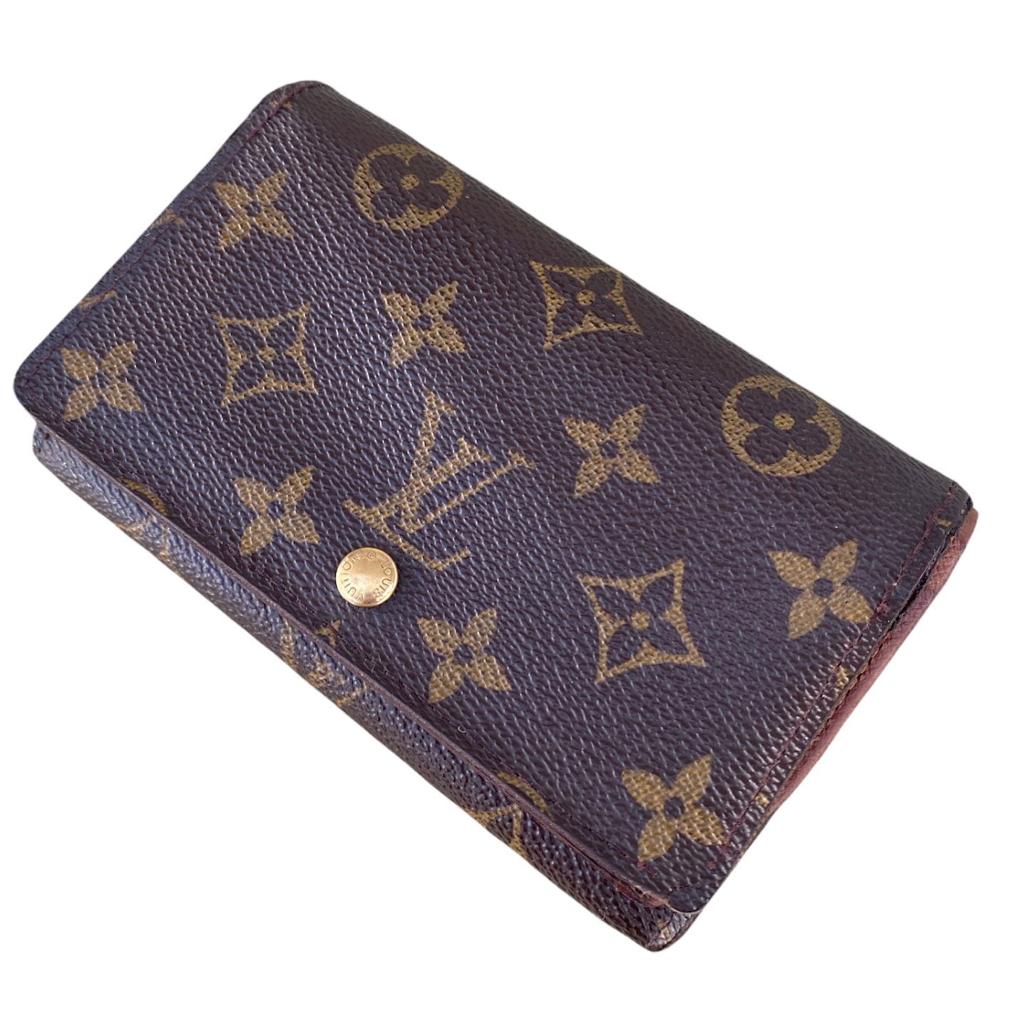Louis Vuitton Wallet Vintage LV Monogram Leather 
